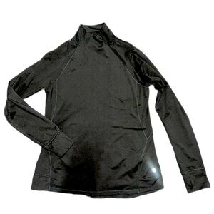 Black Long Sleeve Turtleneck Top